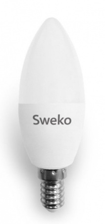 10W лампа Sweko 42 серия 42LED-C35-10W-230-6500K-E14 - КОЛОРЛОН ВТД Новосибирск