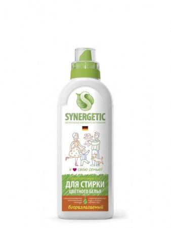 Synergetic ДЛЯ СТИРКИ ЦВЕТНОГО БЕЛЬЯ флакон 0,75л - КОЛОРЛОН ВТД Новосибирск