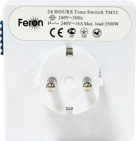 Feron Розетка с таймером TM32, суточная 3500W/16A 230V 61923 - КОЛОРЛОН ВТД Новосибирск