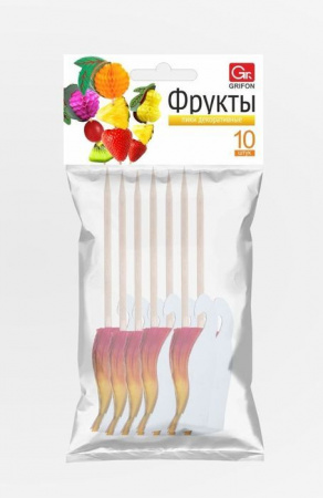GRIFON Пики декоративные "ФРУКТЫ", 10 см, 10 шт. в упаковке - КОЛОРЛОН ВТД Новосибирск