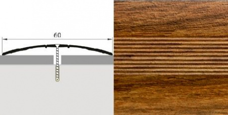 Широкий стык 60мм 0,9 дуб медовый - КОЛОРЛОН ВТД Новосибирск