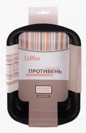 51229	Противень алюминиевый с антипригарным покрытием 29*20*5см - КОЛОРЛОН ВТД Новосибирск