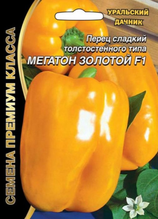 Перец Мегатон F1 золотой 12шт (УД) - КОЛОРЛОН ВТД Новосибирск