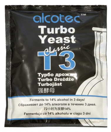Турбо дрожжи Alcotec classic T3  turbo 120гр - КОЛОРЛОН ВТД Новосибирск