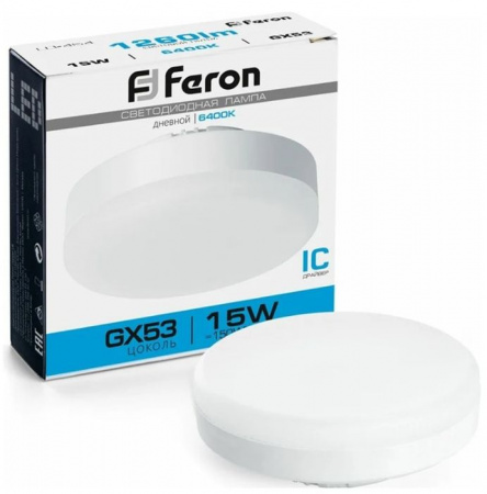 15W 230V GX53 6400K, LB-454 Feron - КОЛОРЛОН ВТД Новосибирск