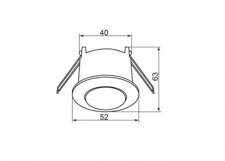 22066 SEN50 230V 500W 6m 360° (встраиваемый mini) белый - КОЛОРЛОН ВТД Новосибирск
