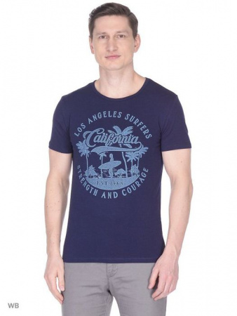 TS3108 Футболка мужская принт р.M,L,XL,2XL - КОЛОРЛОН ВТД Новосибирск