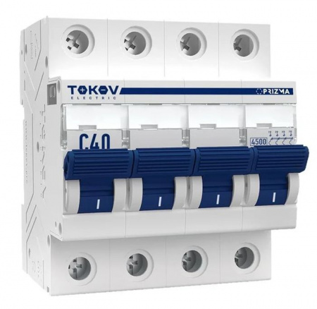 TOKOV 4P C 40А 4.5кА Автомат - КОЛОРЛОН ВТД Новосибирск