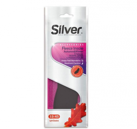 стельки SILVER Осень-Зима с тканью POLAR/Турция/24 - КОЛОРЛОН ВТД Новосибирск