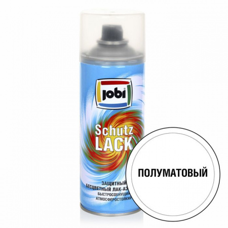JOBI Лак аэрозольный акриловый полуматовый бесцветный (520мл / 270гр; 12шт) - КОЛОРЛОН ВТД Новосибирск