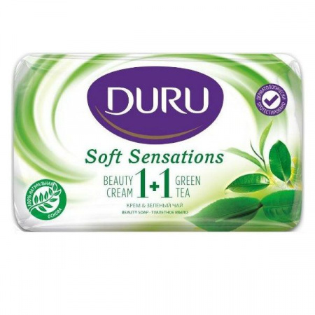 Duru 1+1 SOFT SENS мыло "Зелёный чай" 80г - КОЛОРЛОН ВТД Новосибирск