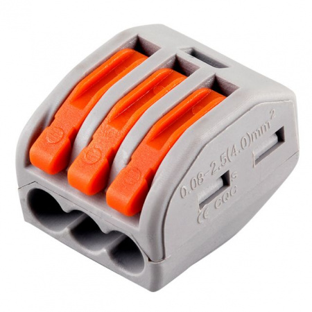 Stekker LD222-413 (5шт.) клемма 3-ая (0,08-4мм2), 450В, 32А - КОЛОРЛОН ВТД Новосибирск
