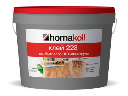 Клей  Хомакол  228 для бытового линолеума 3л (4кг) - КОЛОРЛОН ВТД Новосибирск