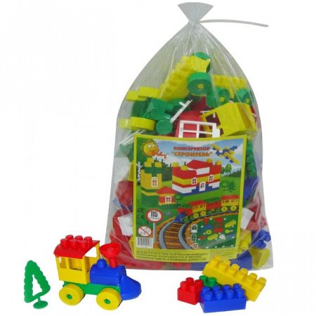 0323 Конструктор 32 дет. "Строитель" мини ВП(Полесье) - КОЛОРЛОН ВТД Новосибирск