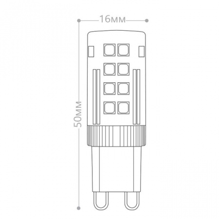 G9 5W Led 25770 Feron 4000K 16x50mm - КОЛОРЛОН ВТД Новосибирск