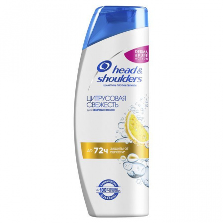 HEAD & SHOULDERS Шампунь против перхоти Цитрусовая свежесть для жирных волос 400мл - КОЛОРЛОН ВТД Новосибирск