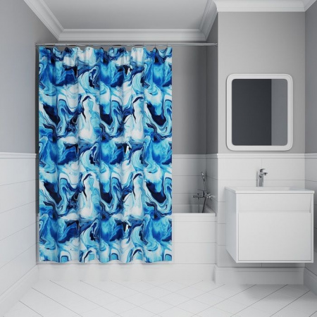 Штора для ванной, 200x180 см, Полиэстер, IDDIS, BX04P18i11 - КОЛОРЛОН ВТД Новосибирск