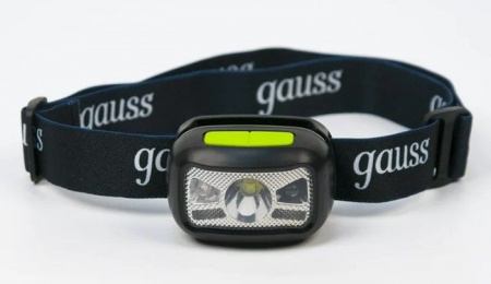 Фонарь налобный Gauss  GFL402 3W 220lm Li-ion 1200mAh LED Ил - КОЛОРЛОН ВТД Новосибирск