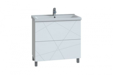 Тумба с раковиной Vigo Geometry 2-700 белый (умыв. Фостер-700) - КОЛОРЛОН ВТД Новосибирск