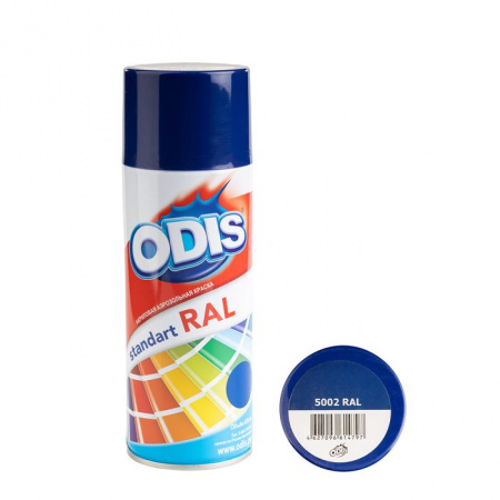 5002 RAL Краска-спрей ODIS standart RAL ультрамариново-синий - КОЛОРЛОН ВТД Новосибирск