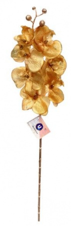 Искусственные цветы "FLOWERS GLAMOUR" 72см Орхидея золотая 993-0963 - КОЛОРЛОН ВТД Новосибирск