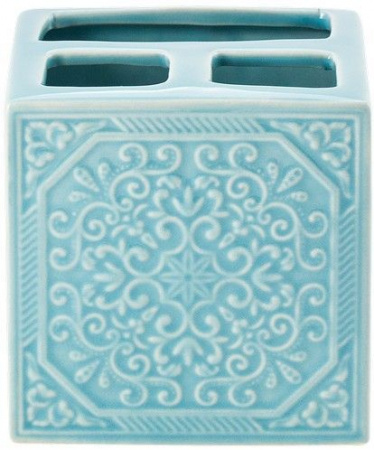 SWTK-1053B Стакан для зуб.щеток TIFFANY, керамика - КОЛОРЛОН ВТД Новосибирск