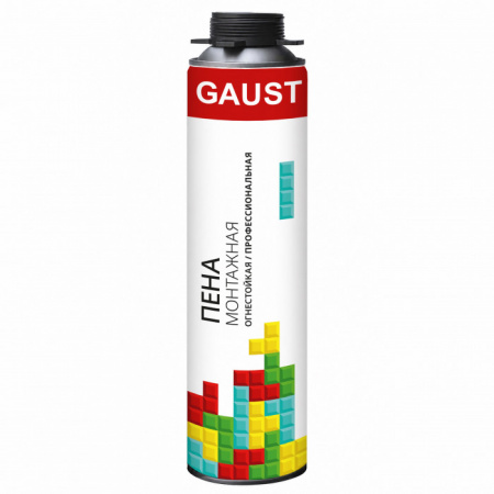 Пена монтажная огнестойкая профессиональная GAUST FIRE 1000 мл - КОЛОРЛОН ВТД Новосибирск
