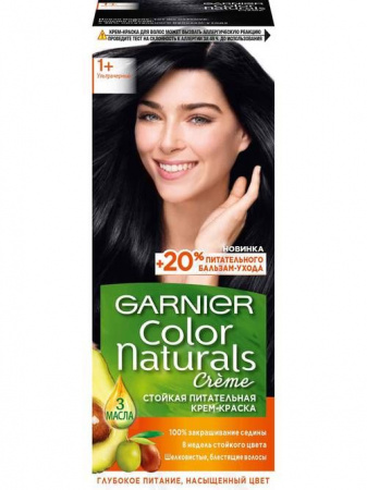 Garnier Color naturals 1+ Ультра черный Краска для волос - КОЛОРЛОН ВТД Новосибирск