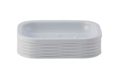 SWP-0690WH-D Мыльница ROTANG белый, пластик SWP-0690WH-D - КОЛОРЛОН ВТД Новосибирск
