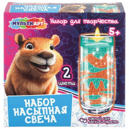 414350 Насыпная свеча сделай сам капибара MultiArt в кор.96шт - КОЛОРЛОН ВТД Новосибирск