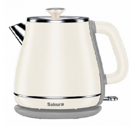 SAKURA Чайник электр SA-2186W (1.8) бел - КОЛОРЛОН ВТД Новосибирск