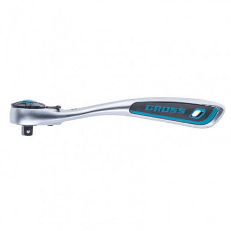 Ключ трещоточный, 120 зубьев 1/4"// Gross - КОЛОРЛОН ВТД Новосибирск