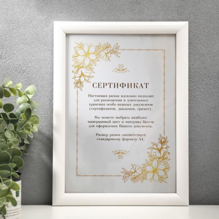 Фоторамка дерево Elegant 21х30 см Bristol белый 4142466 - КОЛОРЛОН ВТД Новосибирск