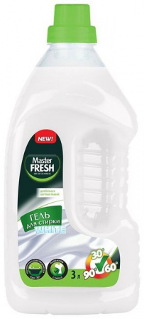 ***Master FRESH гель д/стирки 3л WHITE 3л повышенное содержание ПАВ - КОЛОРЛОН ВТД Новосибирск