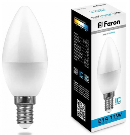 11W 230V E14 6400K С37, LB-770 Feron - КОЛОРЛОН ВТД Новосибирск