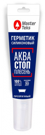MasterTeks PM герметик силиконовый акваСТОПплесень 0,08 прозрачный - КОЛОРЛОН ВТД Новосибирск