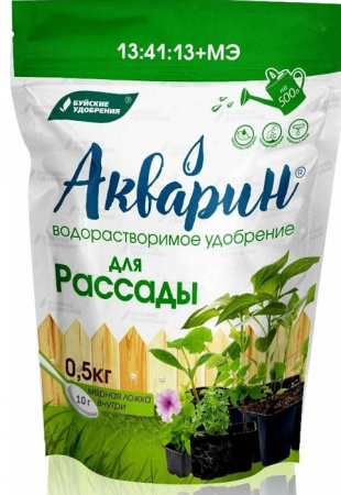 Акварин "Для рассады" 0,5 кг (дой-пак) - КОЛОРЛОН ВТД Новосибирск
