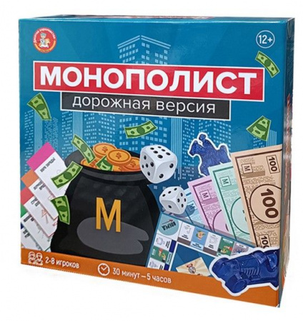 04858 Игра экономическая "Монополист" Дорожная версия ДК - КОЛОРЛОН ВТД Новосибирск