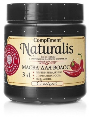 Compliment Naturalis маска д/вол.3в1 Перец 500мл - КОЛОРЛОН ВТД Новосибирск
