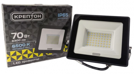 70W Прожектор КРЕПТОН LED IP65 черный 6500K - КОЛОРЛОН ВТД Новосибирск