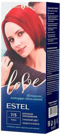Эстель Love краска-крем  7/5 рубин - КОЛОРЛОН ВТД Новосибирск