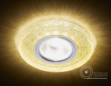 S290 GD хром/топаз/MR16+3W(LED WHITE) Точечный светильник - КОЛОРЛОН ВТД Новосибирск