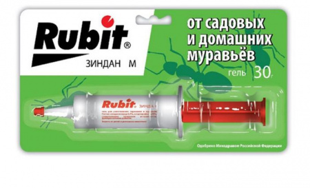 Рубит ЗИНДАН гель от муравьев 30г М - КОЛОРЛОН ВТД Новосибирск