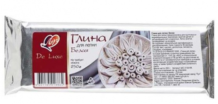 Глина для лепки  250гр. ЛУЧ 32С 2133-08 белая - КОЛОРЛОН ВТД Новосибирск