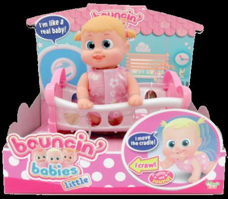 803002Игрушка Bouncin' Babies Кукла Бони 16 см с кроваткой, дисплей - КОЛОРЛОН ВТД Новосибирск