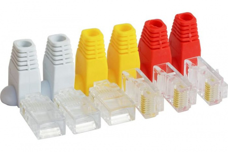 Коннектор RJ45 (6шт.) Cat5e + колпачки Dori 2346 - КОЛОРЛОН ВТД Новосибирск