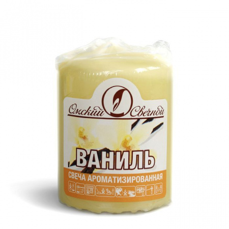 079110 свеча ароматизированная  пеньковая 40х50 "ваниль"  - КОЛОРЛОН ВТД Новосибирск