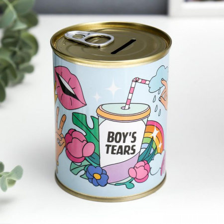 Копилка-банка металл "Boys tears" 5222882 - КОЛОРЛОН ВТД Новосибирск
