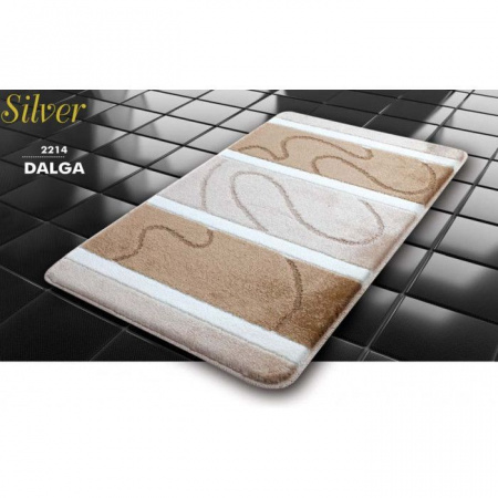 Коврик для ванной комнаты ZALEL SILVER 60*100 1-пр Beige - КОЛОРЛОН ВТД Новосибирск