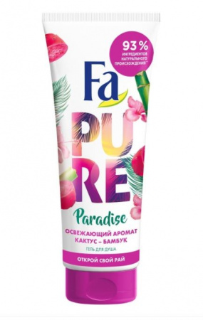 FA Гель д/душа жен. 200мл "Pure Paradise Кактус и Бамбук" - КОЛОРЛОН ВТД Новосибирск